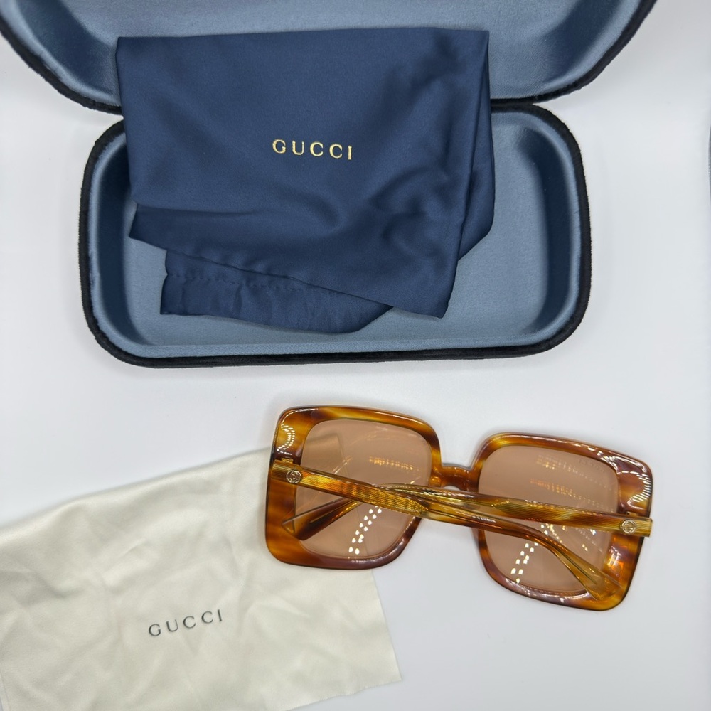Authentic Gucci Havana Honey Sunglasses - Picture 2 of 5